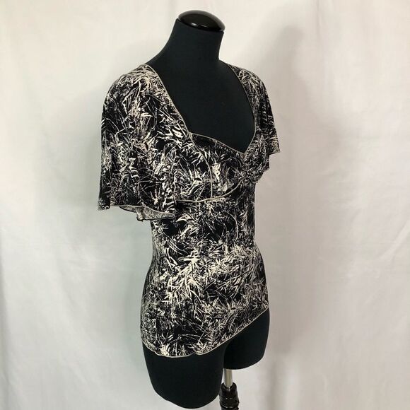 Max Studio Graphic Blouse - Women’s XS - Picture 3 of 6